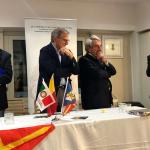 Il vice delegato di Novara Picchio con il delegato di Messina Borda Bossana ed i relatori Verso e Pugliatti 