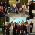 Delegato con prof.ssa Terez Nagy Gongy e studenti; foto di gruppo con tutti i partecipanti
