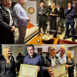 I premiati per Ale' ad habaita, S.E. Luca Ferrari, la delegata Cinzia Klein e il pasticcere Davide Dorbini