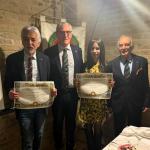 Il Coordinatore Marani (al centro) con i due nuovi Accademici e il Delegato Ricci