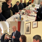 La relatrice Chiara Buccini; Il Simposiarca Gianvincenzo D'Andrea