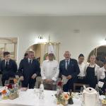 Le brigate di sala e di cucina salutate dal VVP Mimmo D'Alessio e dal Delegato Nicola D'Auria