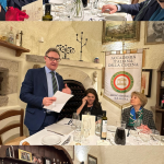 I relatori Rosa Giammarco e Antonio Santilli, la Simposiarca Chiara Buccini.