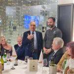 delegato presenta lo chef A. Spinozzi ai commensali